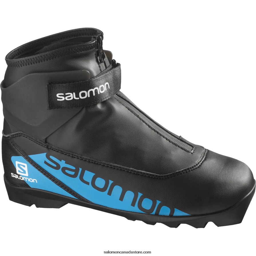 Junior - Kids' Skating Classic Nordic Boots - R/Combi Salomon Black/Process Blue X6B4FZ1410