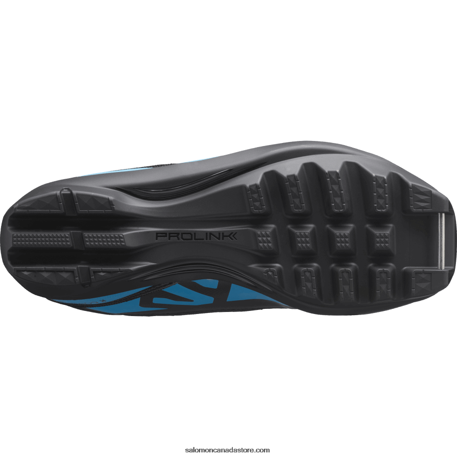 Junior - Kids\' Skating Classic Nordic Boots - R/Combi Salomon Black/Process Blue X6B4FZ1410