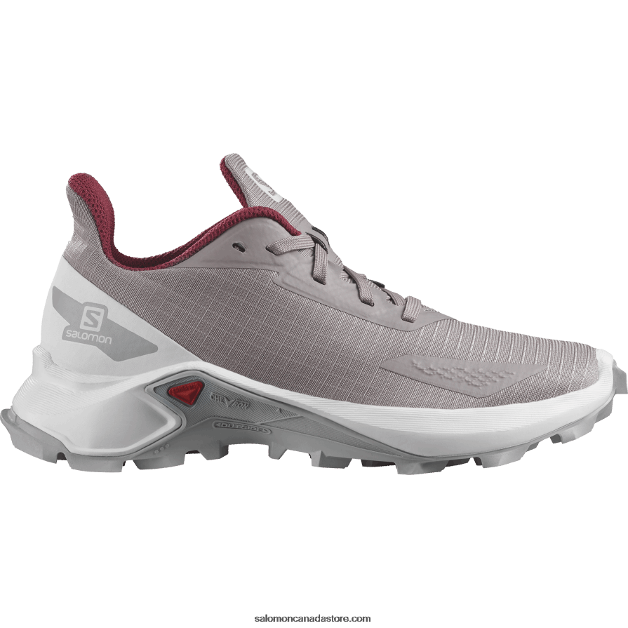 Junior - Kids' Shoes - Alphacross Blast Salomon Quail/White/Pearl Blue X6B4FZ1350