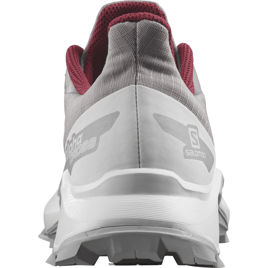 Junior - Kids\' Shoes - Alphacross Blast Salomon Quail/White/Pearl Blue X6B4FZ1350