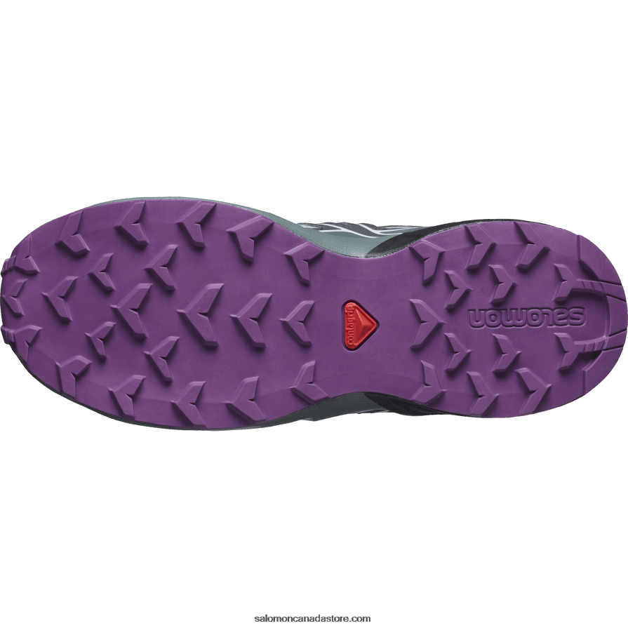 Junior - Kids\' Shoes - Speedcross Salomon Quarry/Black/Sparkling Grape X6B4FZ1353