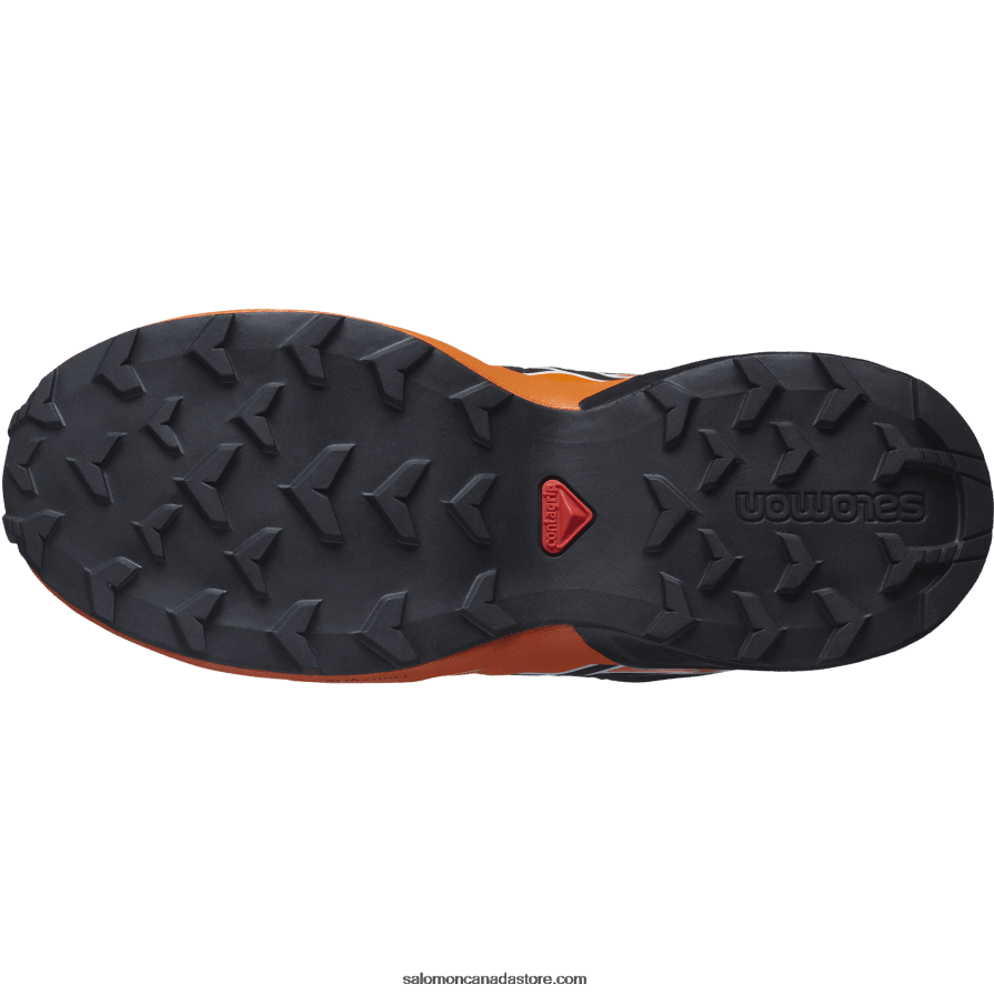 Junior - Kids\' Shoes - Speedcross Salomon Wrought Iron/Black/Vibrant Orange X6B4FZ1352