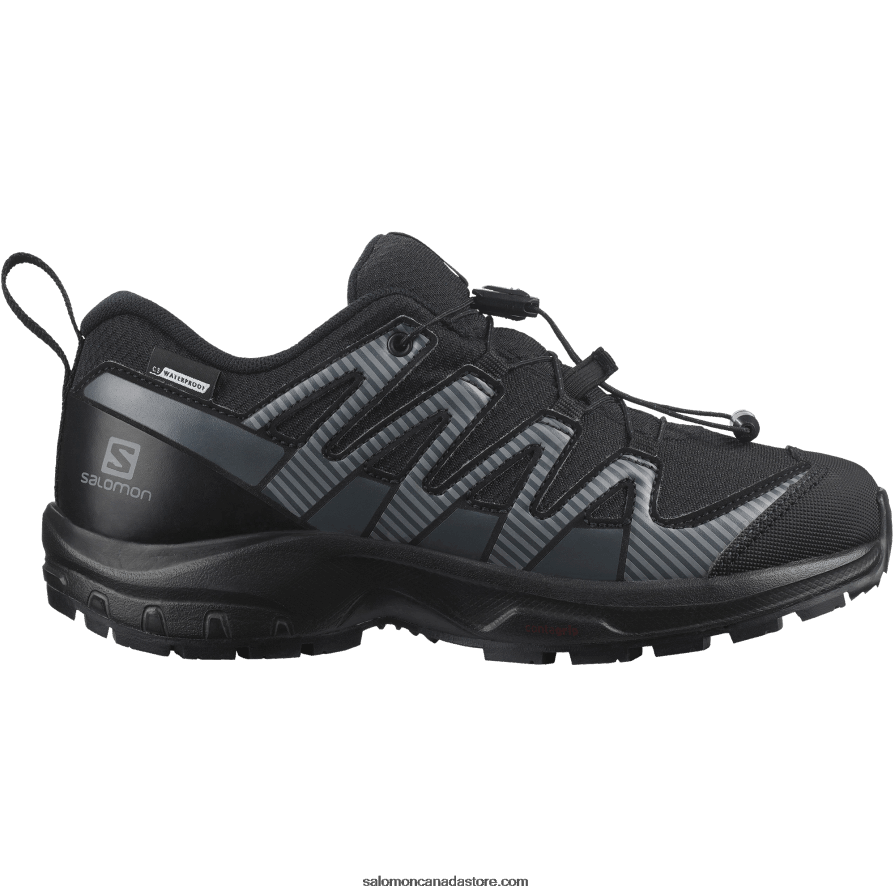 Junior - Kids' Shoes - Xa Pro V8 Clima Waterproof Salomon Black/Ebony X6B4FZ1360