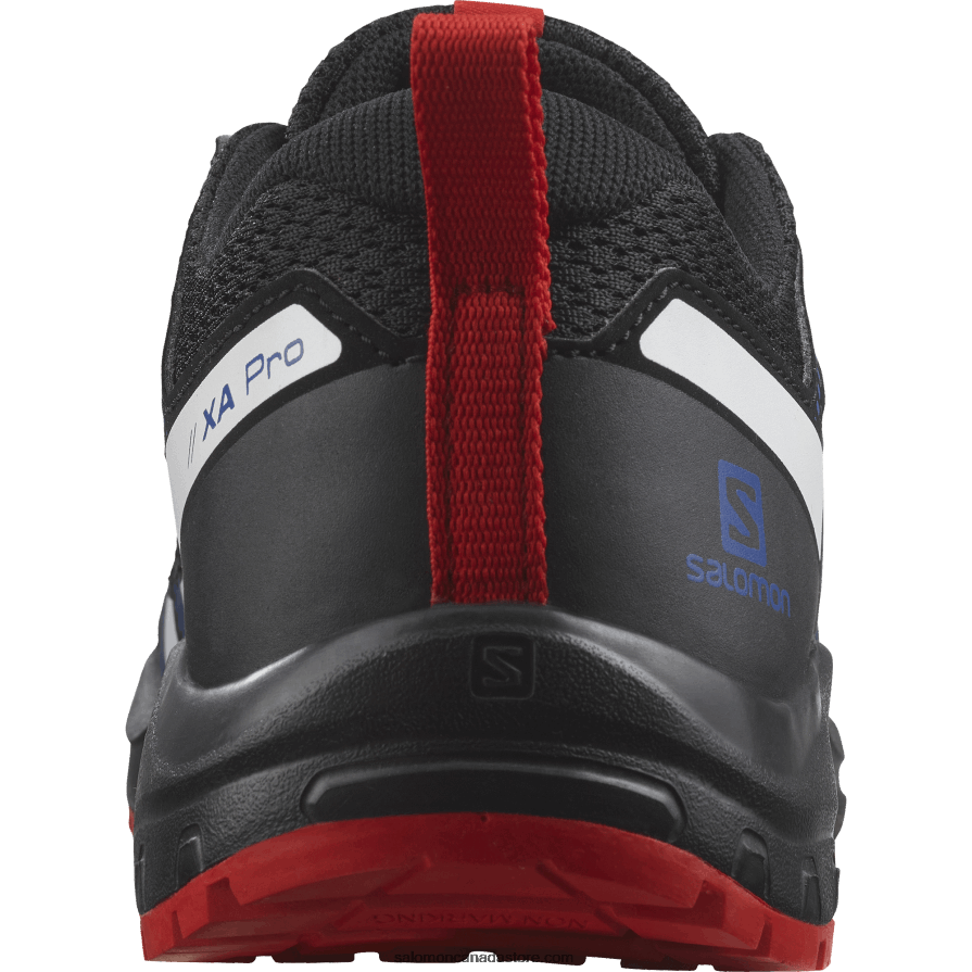 Junior - Kids\' Shoes - Xa Pro V8 Salomon Black/Lapis Blue/Fiery Red X6B4FZ1356