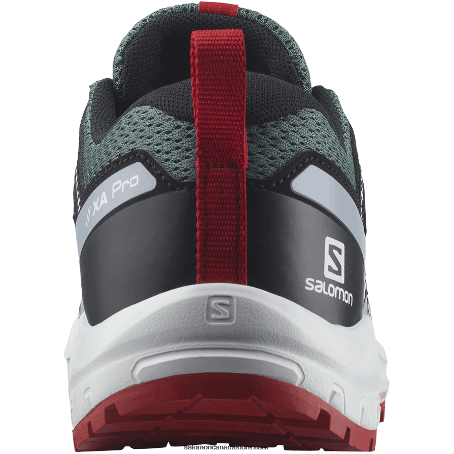 Junior - Kids\' Shoes - Xa Pro V8 Salomon Stormy Weather/Zen Blue/Goji Berry X6B4FZ1357