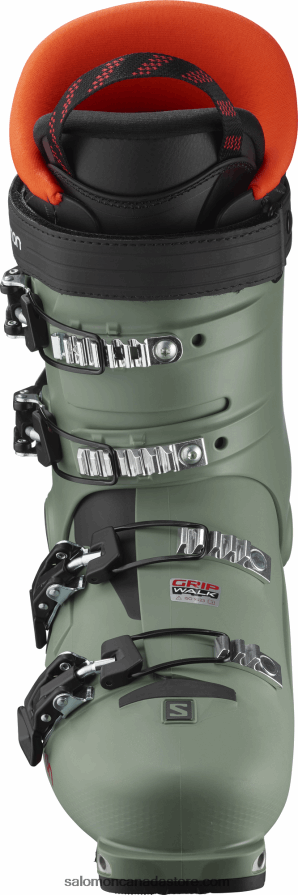 Junior - Kids\' All-Mountain Boots - Shift Pro 80T At Salomon Oil Green/Black/Orange X6B4FZ1373