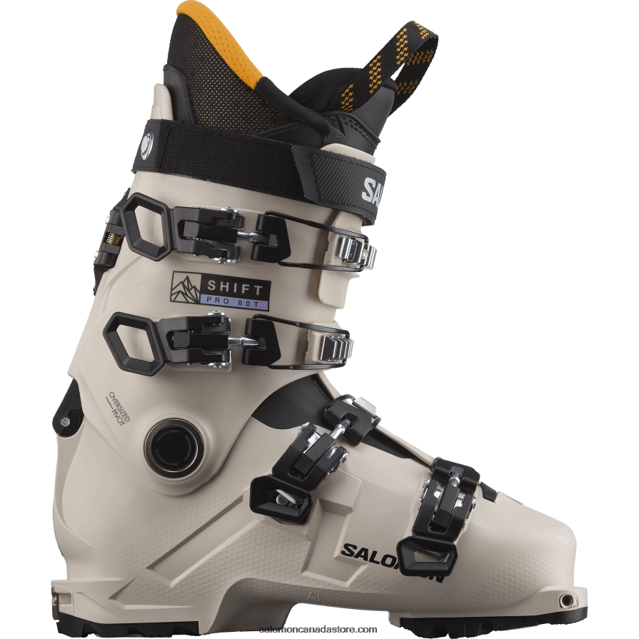 Junior - Kids' All-Mountain Boots - Shift Pro 80T At Salomon Rainy Day/Black/Solar Power X6B4FZ1372