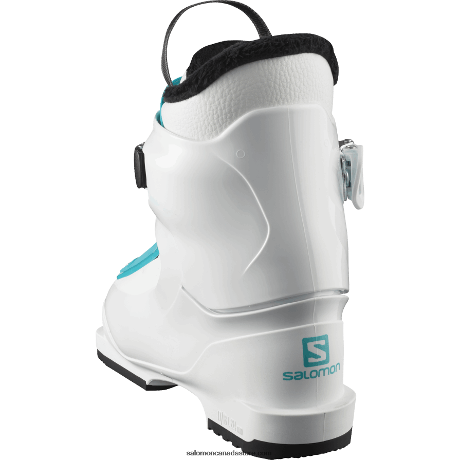 Junior - Kids\' On-Piste Boots - T1 Girly Salomon White/Scuba Blue X6B4FZ1426