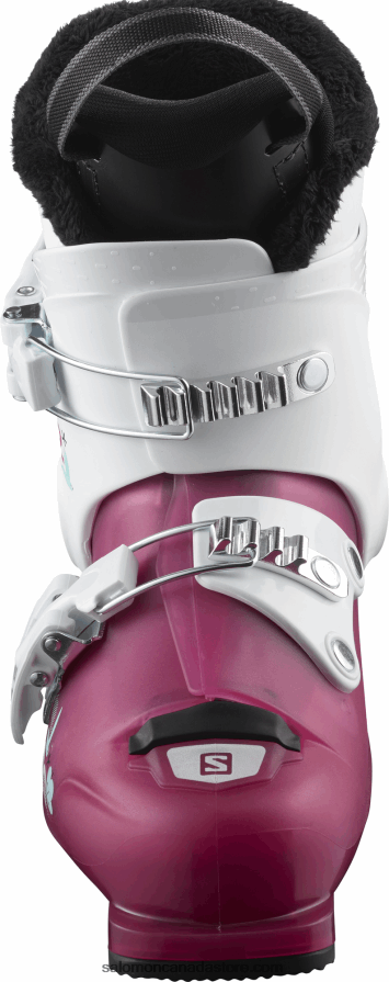 Junior - Kids\' On-Piste Boots - T2 Rt Girly Salomon Rose Violet Translucent/White X6B4FZ1380