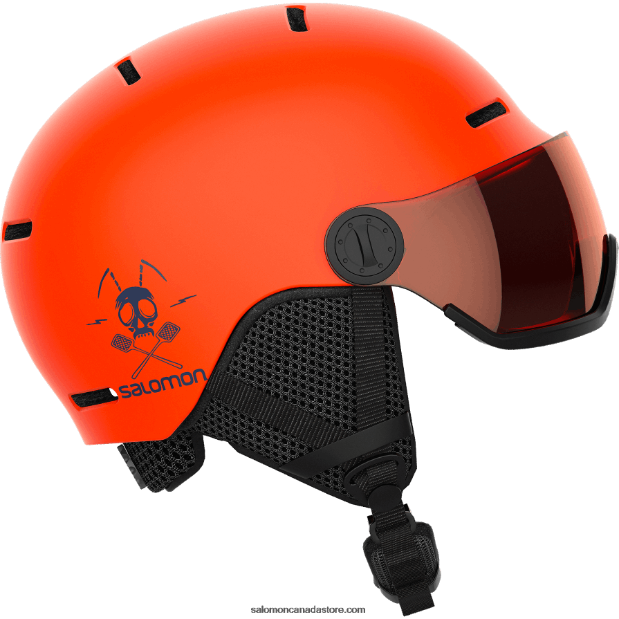 Junior - Kids' Helmet - Grom Visor Salomon Flame X6B4FZ1392