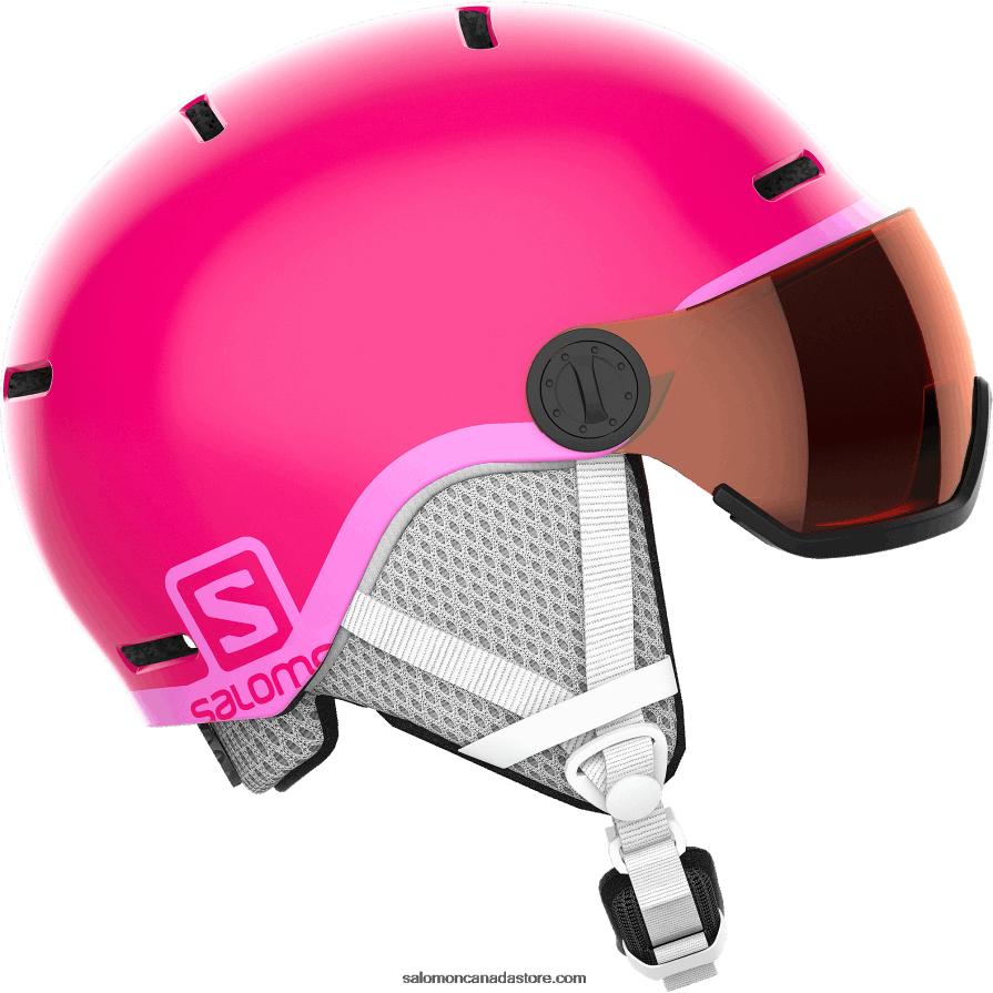 Junior - Kids' Helmet - Grom Visor Salomon Glossy/Pink X6B4FZ1389