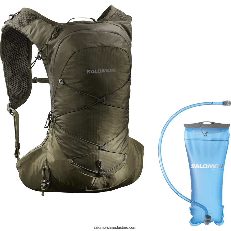 Men's Hiking Bag - Xt 10 Bladder Salomon Olive Night/Martini Olive X6B4FZ360