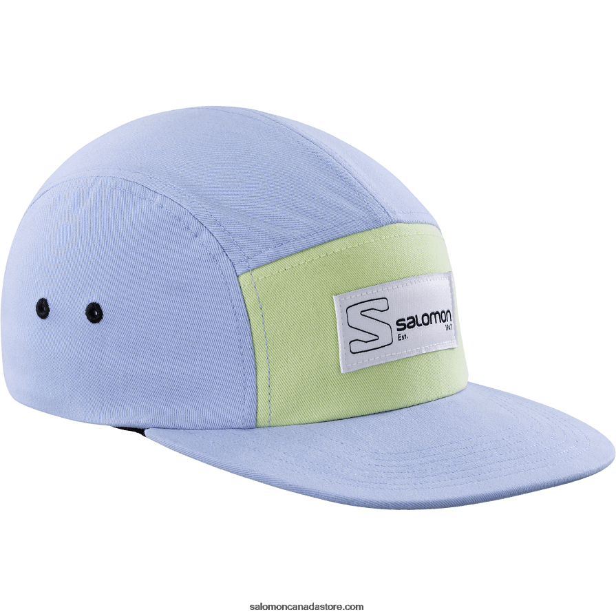 Men's Cap - Five Panel Salomon Serenity/Sunny Lime X6B4FZ452