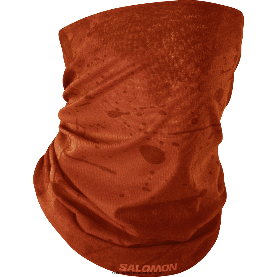 Men's Neckwarmer - Cross Salomon Burnt Ochre/Ao/Burnt Henna X6B4FZ448