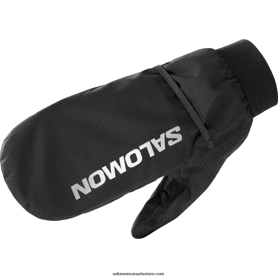 Men's Gloves - Bonatti Waterproof Salomon Deep Black/Reflective Charcoal X6B4FZ470