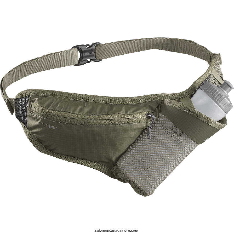 Men\'s Belt with 3D bottle included - Active Salomon Dusky Green/Ebony X6B4FZ345