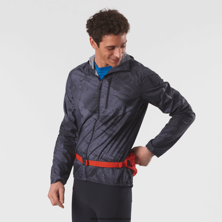 Men's Belt with 3D bottle included - Active Salomon Fiery Red/Ebony X6B4FZ346