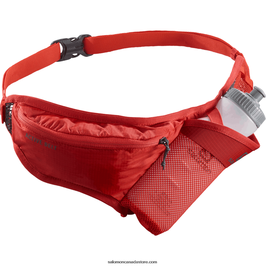 Men\'s Belt with 3D bottle included - Active Salomon Fiery Red/Ebony X6B4FZ346