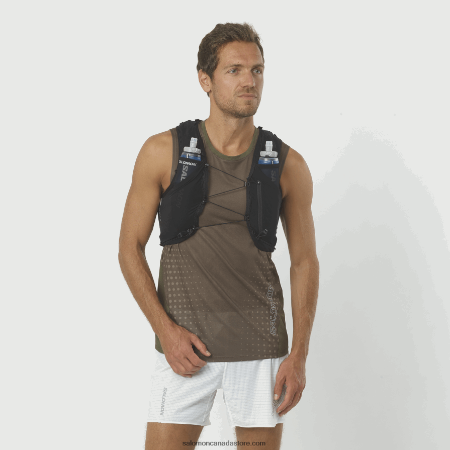 Men's Running Vest with flasks included - Adv Skin 5 Salomon Black/Ebony X6B4FZ317