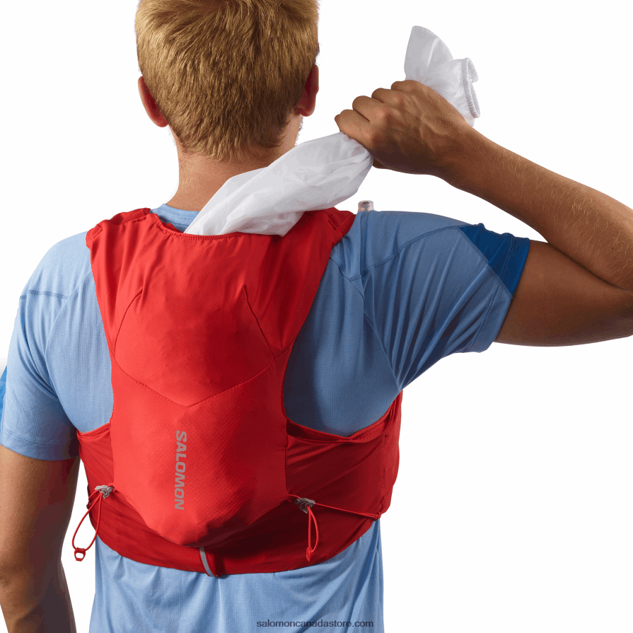 Men\'s Running Vest with flasks included - Adv Skin 5 Salomon Goji Berry/Ebony X6B4FZ320