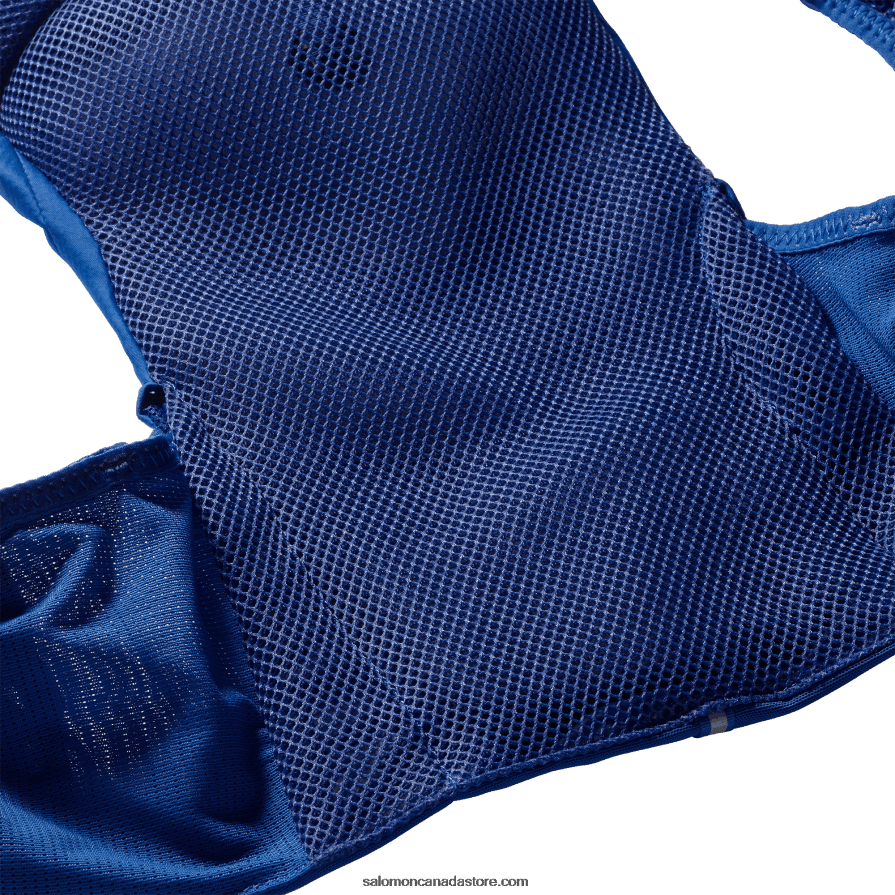 Men\'s Running Vest with flasks included - Adv Skin 5 Salomon Nautical Blue/Ebony/White X6B4FZ318