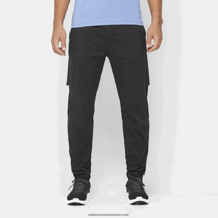 Men's Pants - Runlife Salomon Deep Black X6B4FZ248