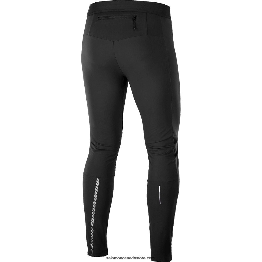 Men\'s Tights - Gore-Tex Infinium Windstopper Salomon Deep Black X6B4FZ255