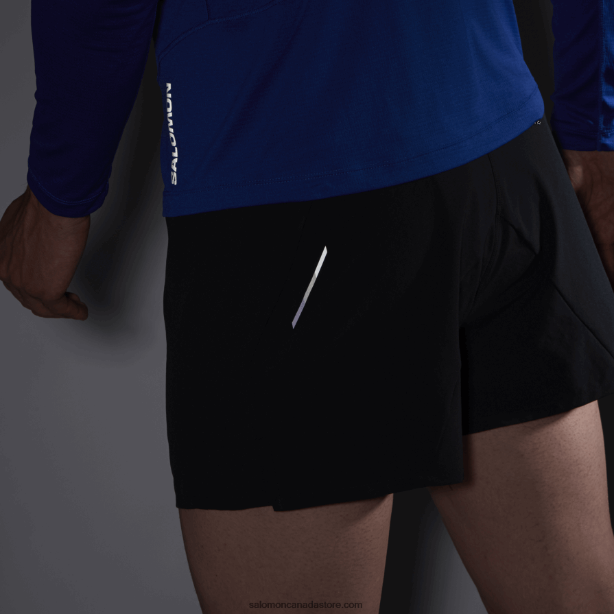 Men\'s Shorts - Cross 3 Salomon Black X6B4FZ267