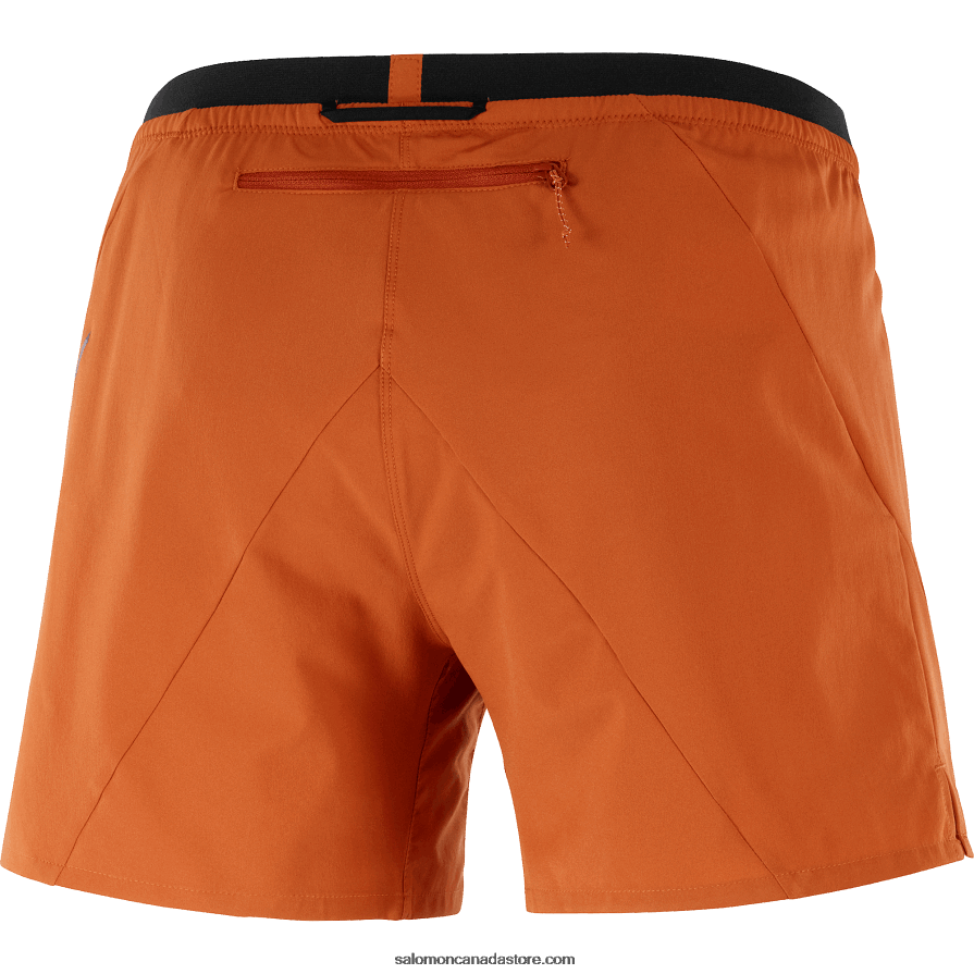 Men\'s Shorts - Cross 5 Salomon Burnt Ochre X6B4FZ271