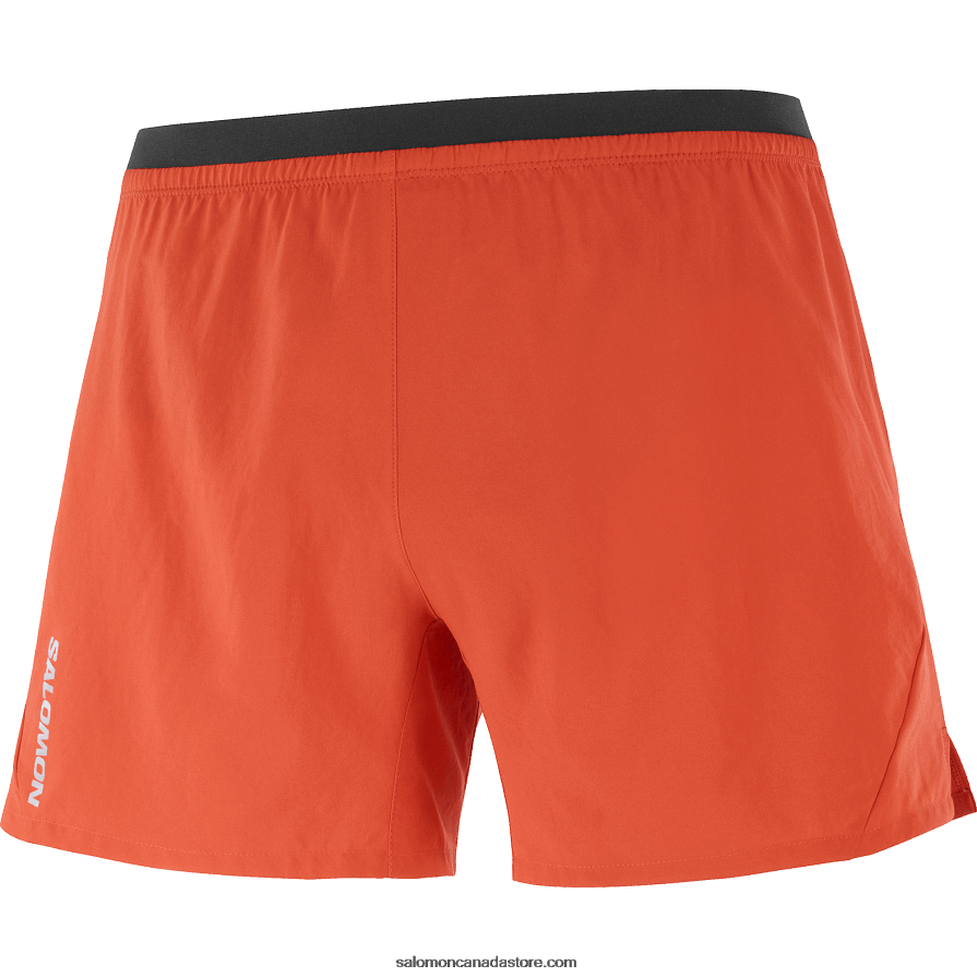 Men\'s Shorts - Cross 5 Salomon Fiery Red X6B4FZ275