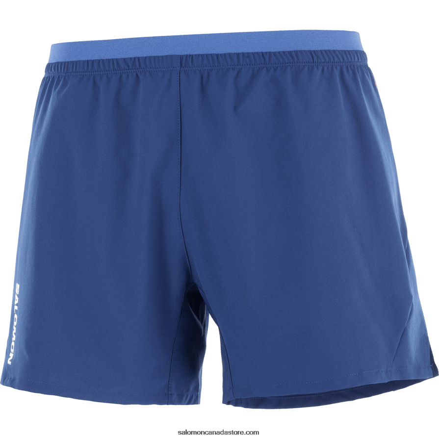 Men\'s Shorts - Cross 5 Salomon Navy Peony X6B4FZ273