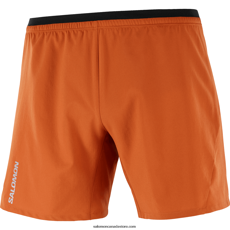 Men\'s Shorts - Cross 7 Salomon Burnt Ochre X6B4FZ265