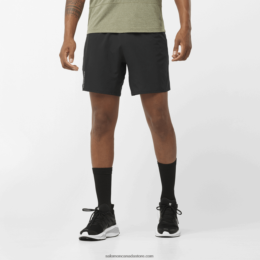 Men's Shorts - Cross 7 Salomon Deep Black X6B4FZ295