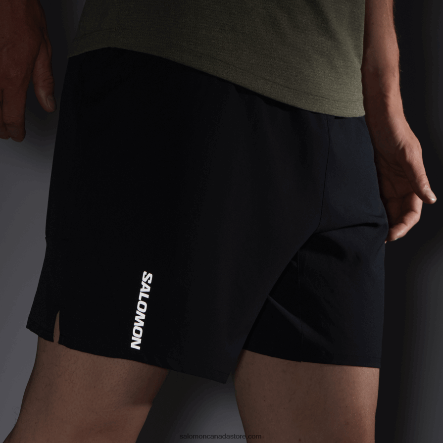 Men\'s Shorts - Cross 7 Salomon Deep Black X6B4FZ295