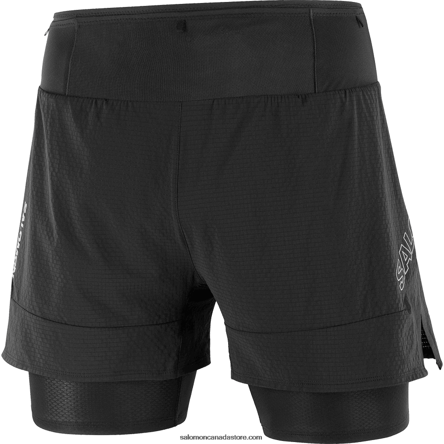 Men\'s Shorts - Sense Aero 2In1 Salomon Deep Black X6B4FZ292