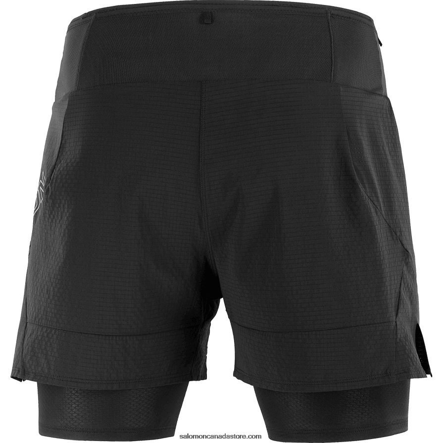 Men\'s Shorts - Sense Aero 2In1 Salomon Deep Black X6B4FZ292