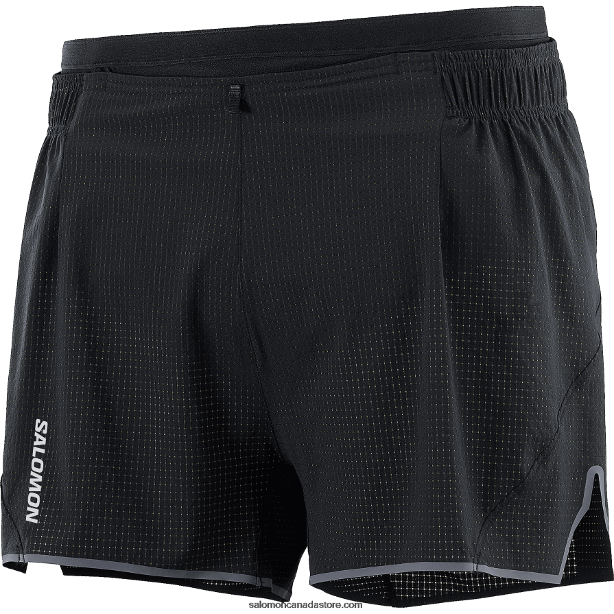 Men\'s Shorts - Sense Aero 3 Salomon Deep Black X6B4FZ288