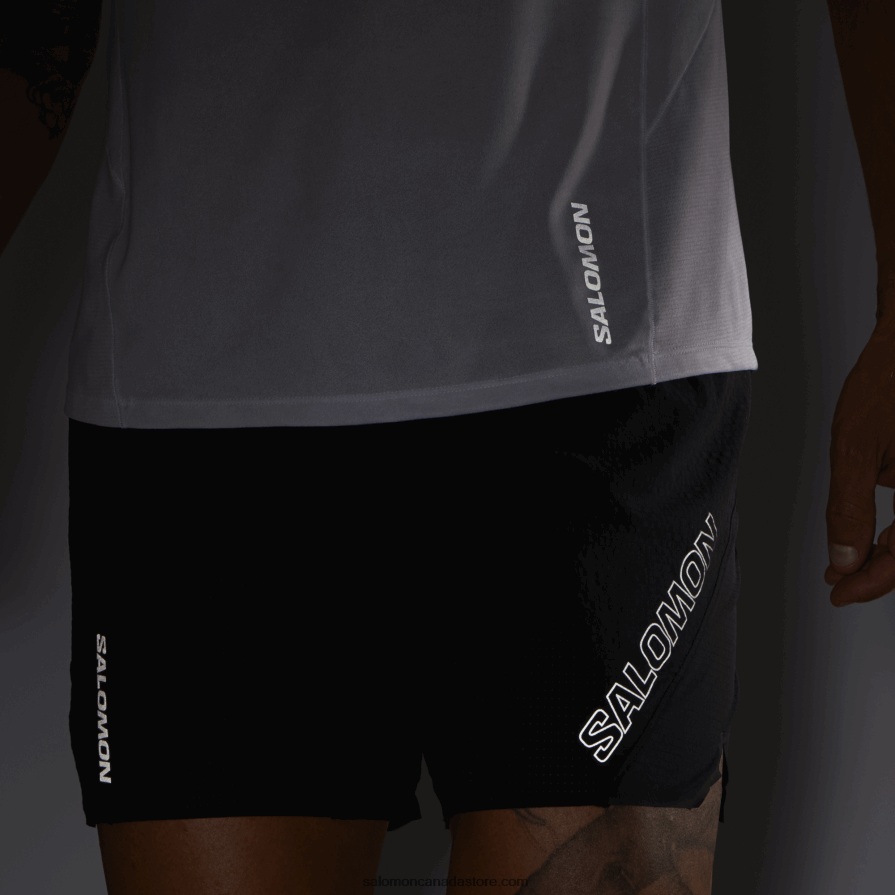 Men\'s Shorts - Sense Aero 5 Salomon Deep Black X6B4FZ289