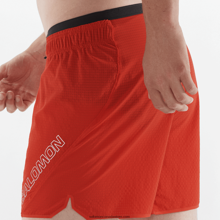 Men\'s Shorts - Sense Aero 5 Salomon Fiery Red X6B4FZ291