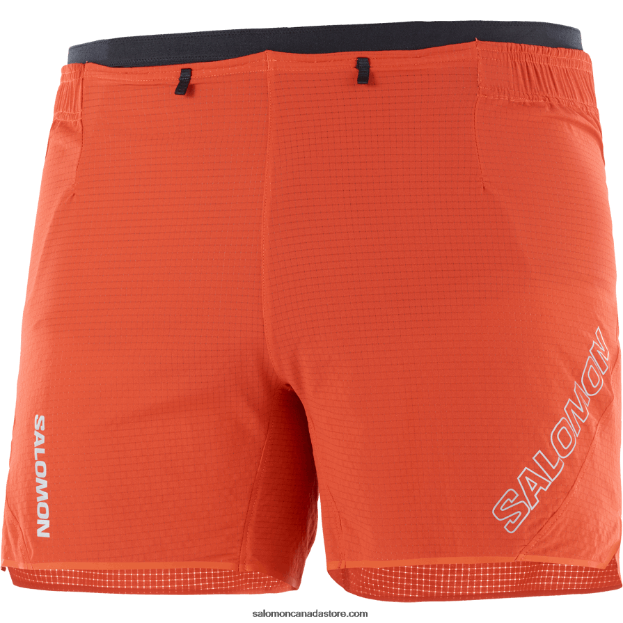 Men\'s Shorts - Sense Aero 5 Salomon Fiery Red X6B4FZ291