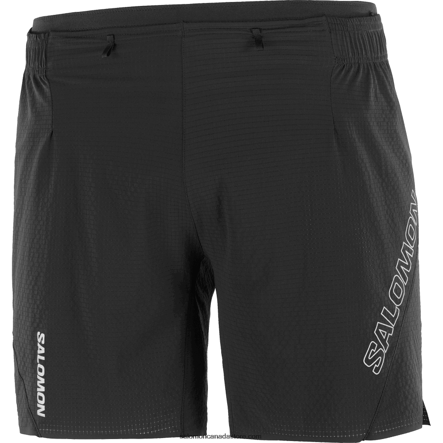 Men\'s Shorts - Sense Aero 7 Salomon Deep Black X6B4FZ285