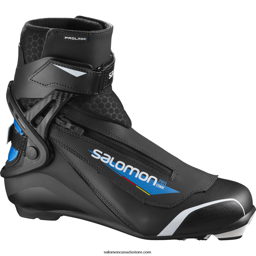 Men\'s Skating Classic Nordic Boots - Pro Combi Prolink Salomon Dark Navy/Black/Process Blue X6B4FZ701
