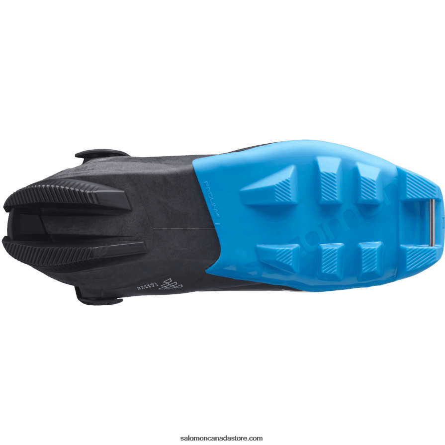 Men\'s Skating Nordic Boots - S/Max Carbon Skate Mv Salomon Black/Process Blue X6B4FZ690