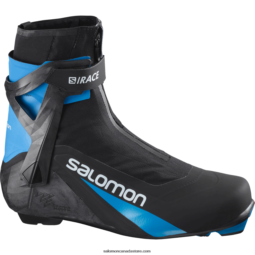 Men\'s Skating Nordic Boots - S/Race Carbon Skate El Salomon Black/Process Blue X6B4FZ702