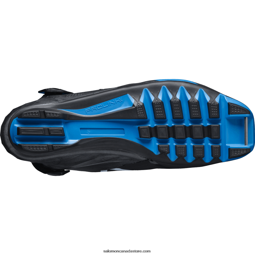 Men\'s Skating Nordic Boots - S/Race Carbon Skate El Salomon Black/Process Blue X6B4FZ702