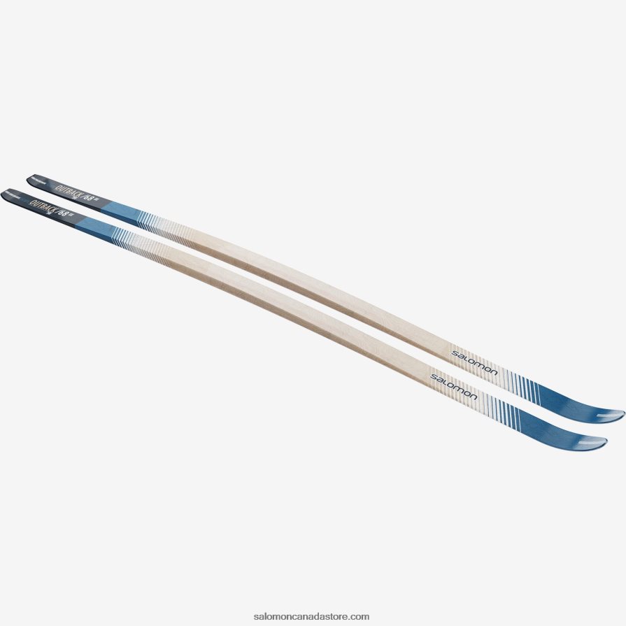 Men\'s Classic Nordic Skis - Escape 68 Outback Flat Salomon L41254000+ X6B4FZ677