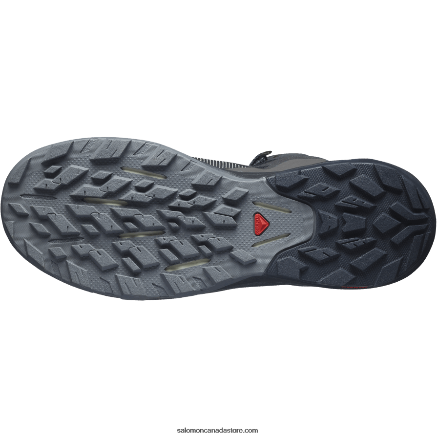 Men\'s Hiking Boots - Outpulse Mid Gore-Tex Salomon Black/Ebony/Vanilla Ice X6B4FZ33