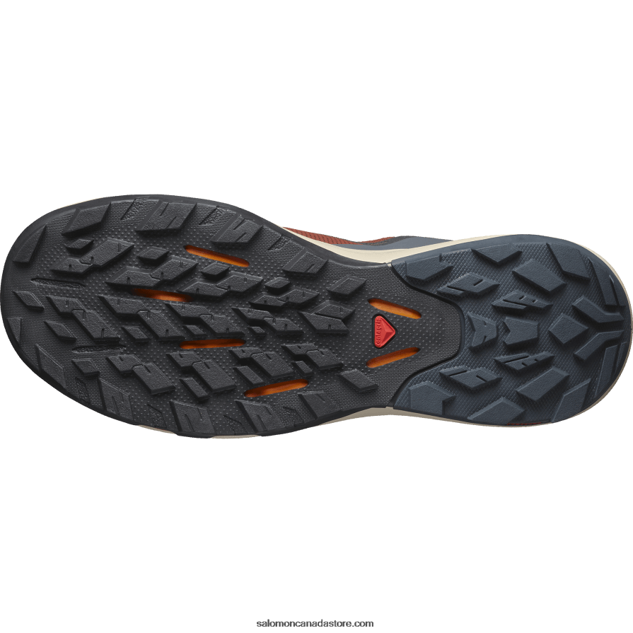 Men\'s Hiking Shoes - Outpulse Gore-Tex Salomon Burnt Henna/India Ink/Turmeric X6B4FZ45