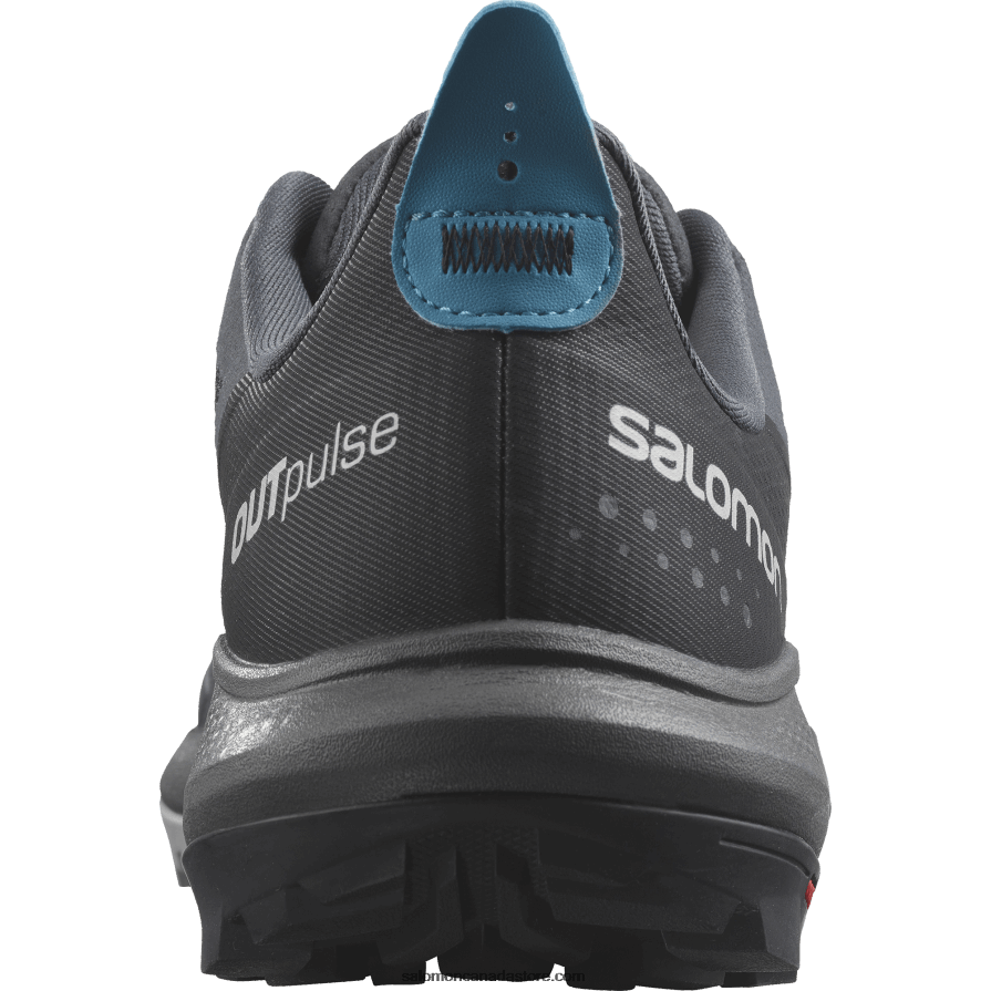 Men\'s Hiking Shoes - Outpulse Salomon Ebony/Black/Algiers Blue X6B4FZ30