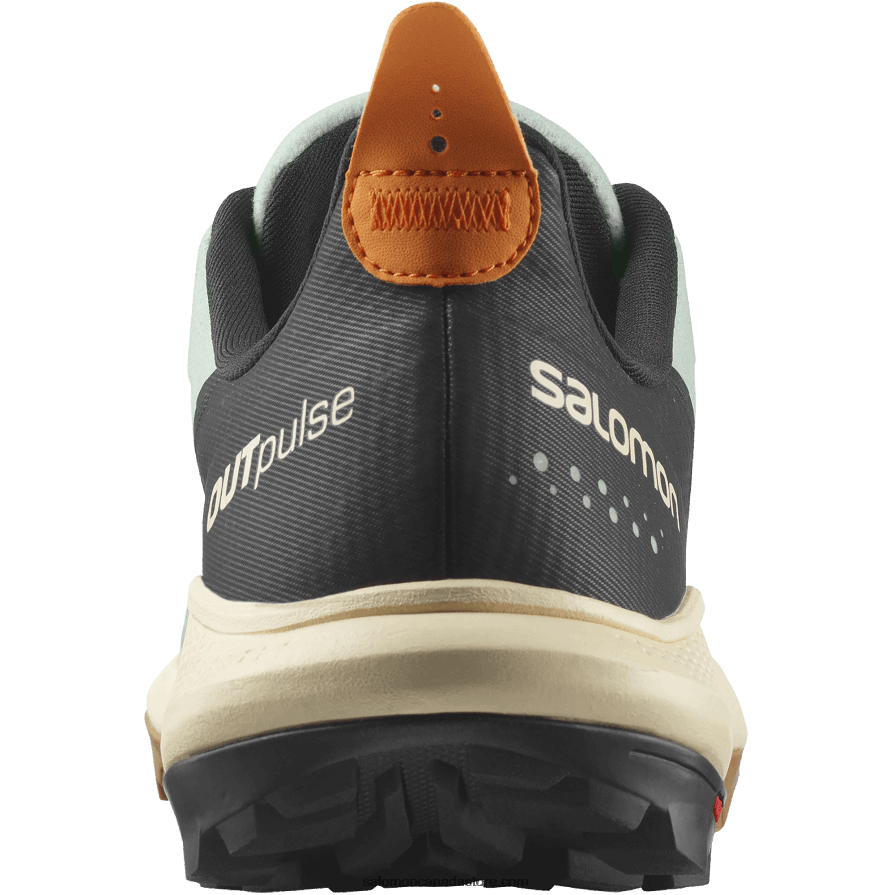 Men\'s Hiking Shoes - Outpulse Salomon Wrought Iron/Bleached Sand/Vibrant Orange X6B4FZ29